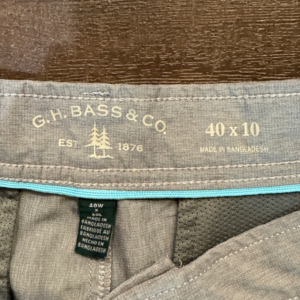 GH Bass Explorer Shorts Mens 40 Light Gray Heather Stretch Utility Hiking 40x10‎ - Picture 6 of 8